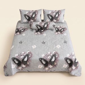 Queen Size Patchwork Bedsheet Set – 4-in-1 Bedding